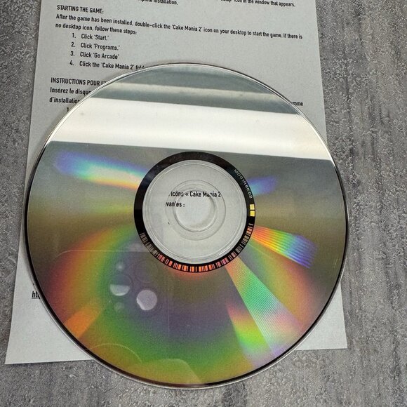 Cake Mania 2 (PC CD-ROM, 2007) Old PC Game Big Case ⭐️ Disc Near Mint - Picture 2 of 4